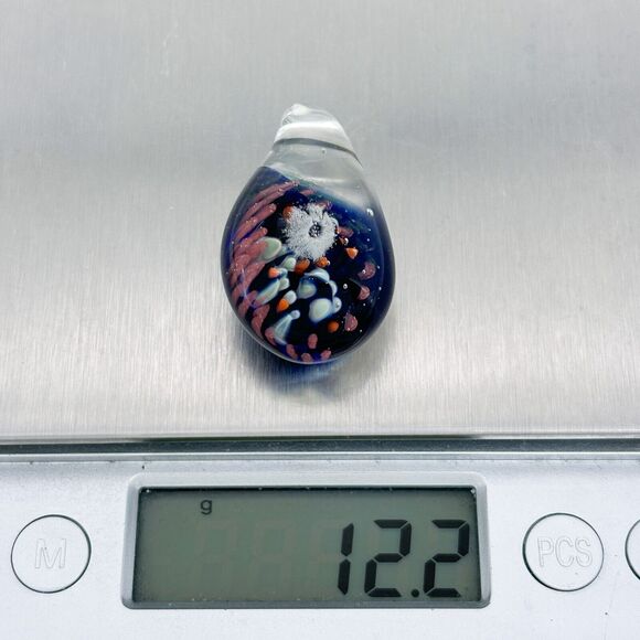 Vintage Handcrafted Glass Teardrop Pendant - Picture 8 of 8